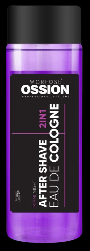 Morfose Ossion 2 in 1 After Shave Eau de Cologne Miami Night, 13.52 Fl Oz