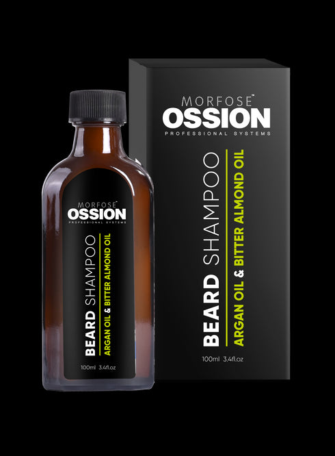 Morfose Ossion Bard Care Shampoo Argan and Bitter Almond Oil, 3.4 Fl Oz